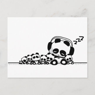 Sova Pandas Vykort