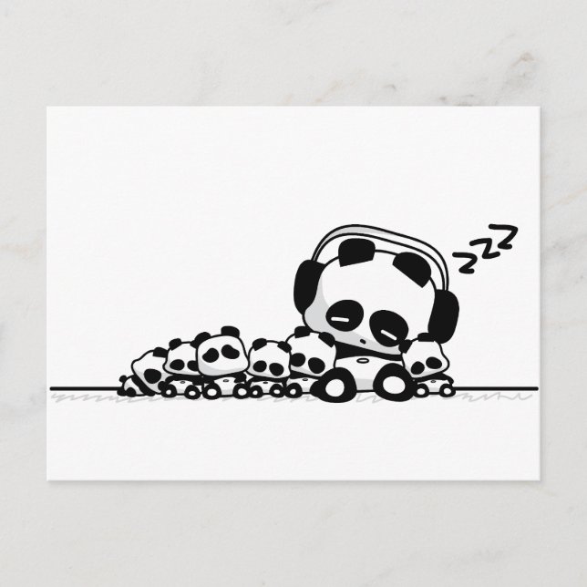 Sova Pandas Vykort (Framsida)