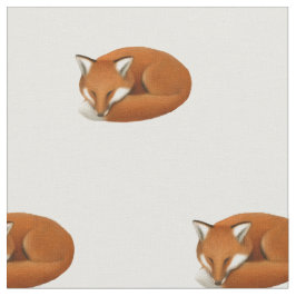 Sova rött tyg för rävdjurlivbomull