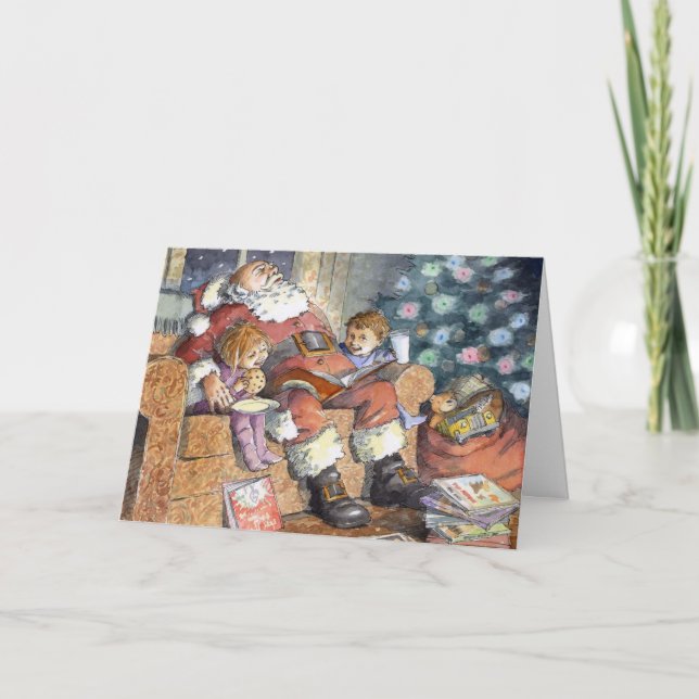 "Sova Santa" julkort Helgkort (Framsida)