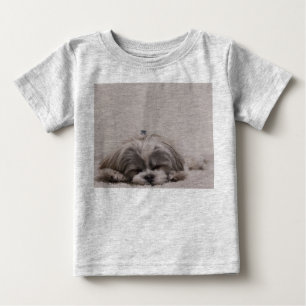 Sova skjortan för Shih tzubaby som sovar hunden T-shirt