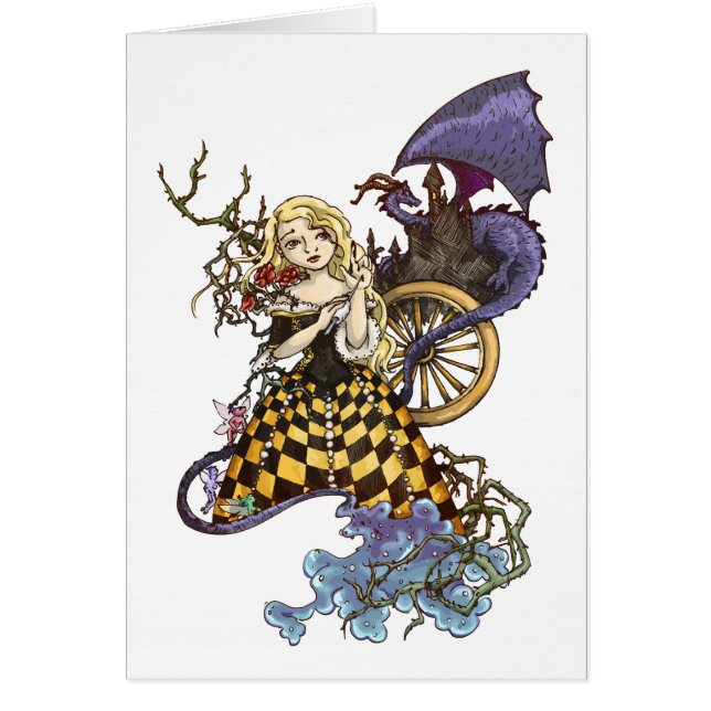 Sova skönhet hälsningskort (Framsidan)