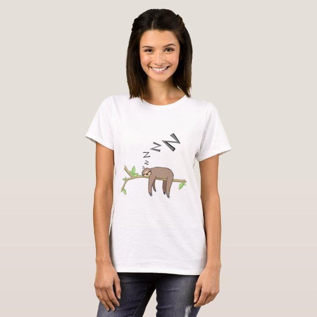 Sova sloth tee shirt (Hel framsida)