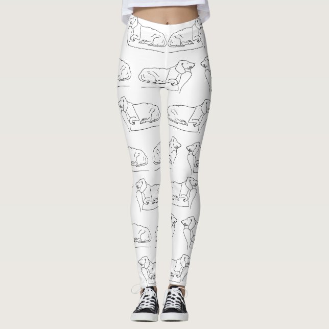 Sova taxhunden leggings (Framsida)