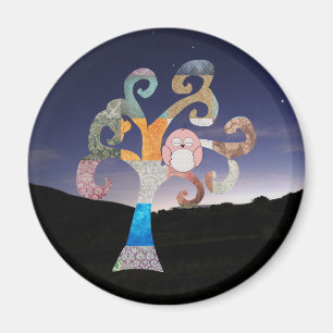 Sova ugglan magnet