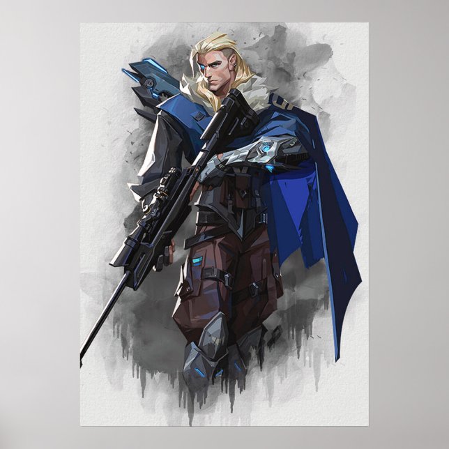 Sova valorant art poster (Framsidan)