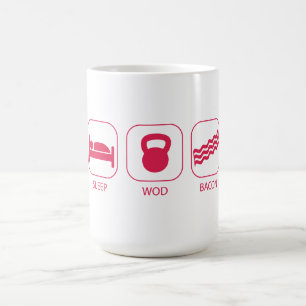 Sova WOD-bacon - genomköraren och väga att lyfta Kaffemugg