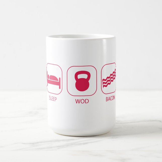 Sova WOD-bacon - genomköraren och väga att lyfta Kaffemugg (Center)