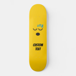 Sovande ansikte mini skateboard bräda 18,5 cm