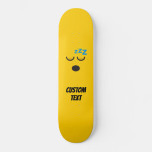 Sovande ansikte mini skateboard bräda 18,5 cm