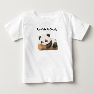 Sovande baby-panda på stock barn t-shirt