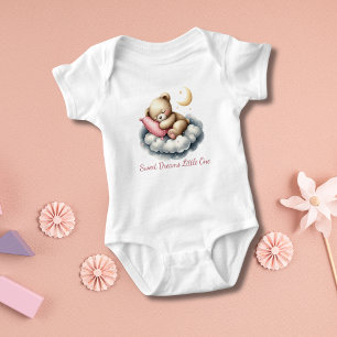 Sovande babybjörn på molnstjärna present för baby  t shirt