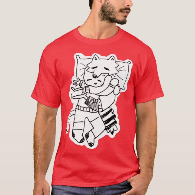 Sovande Billie och Mittens vänner T Shirt (Framsida)