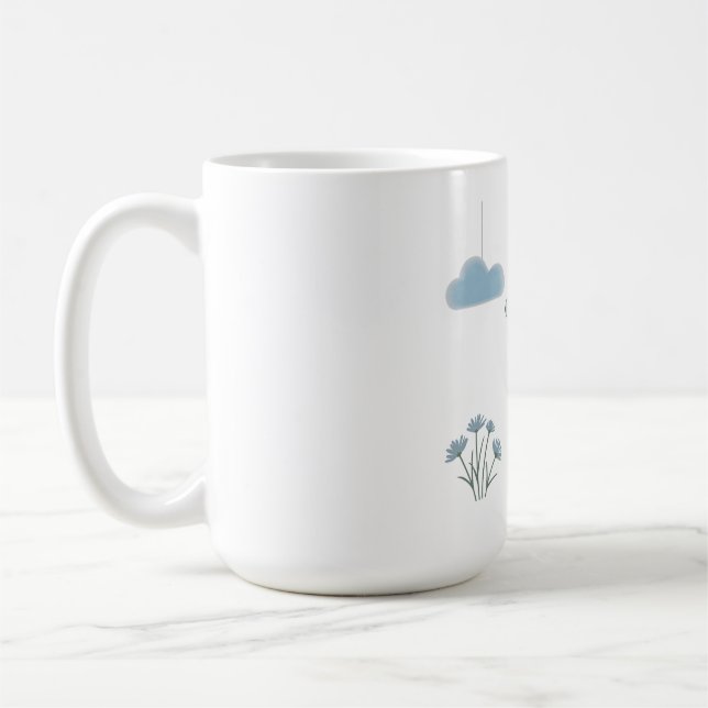 Sovande björn med drömmiga moln kaffemugg (Vänster)