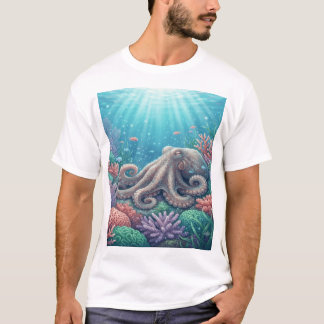 Sovande Bläckfiskträdgård T Shirt