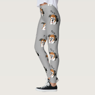 Sovande Boxer Hund Valp Djurälskare ZZZ Husdjur Leggings