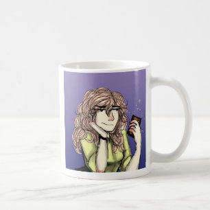 Sovande bredvid dig råna kaffemugg