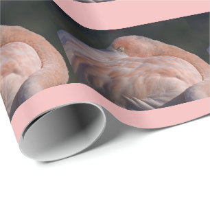 Sovande flamingo presentpapper
