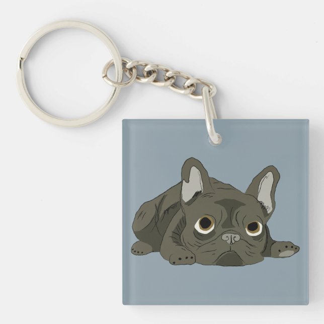 Sovande fransk bulldogg (Framsidan)