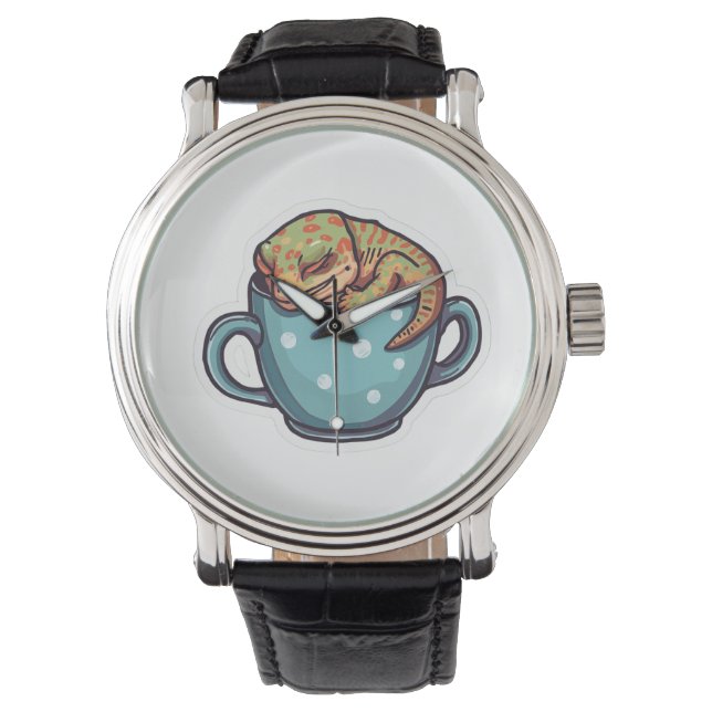 Sovande gecko armbandsur (Framsida)