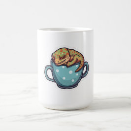Sovande gecko kaffemugg