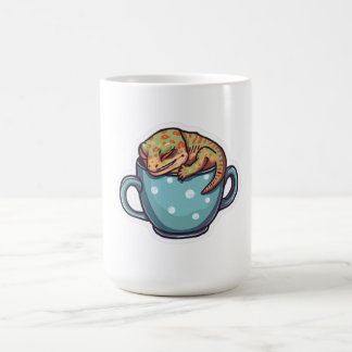 Sovande gecko kaffemugg