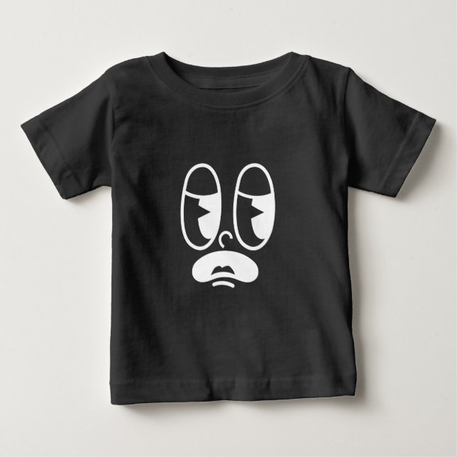 Sovande Glitch-ansikte T Shirt (Framsida)