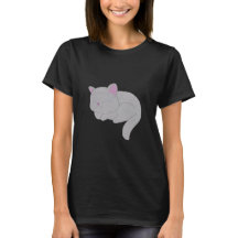 Sovande Grå Kattunge T-Shirt