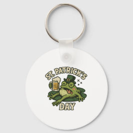 Sovande Groda St.Patrick's Day Nyckelring