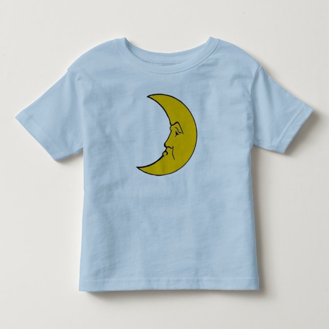Sovande halvmåne barn t-shirt - Söt (Framsida)