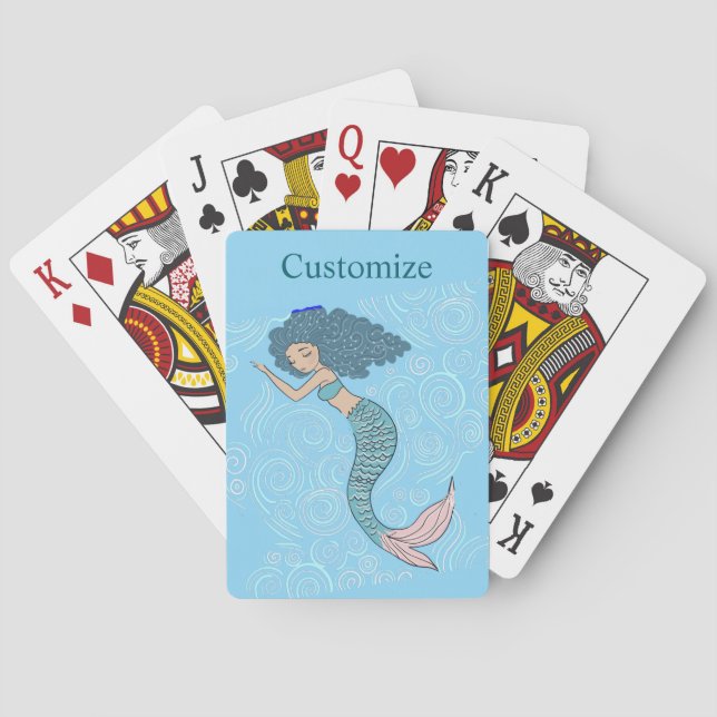 Sovande havfrusjöstormen casinokort (Baksidan)