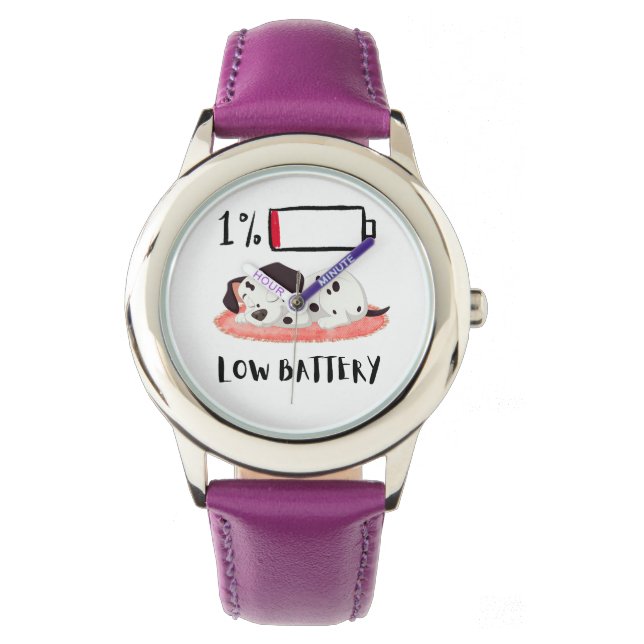 Sovande Hund Design Armbandsur (Framsida)