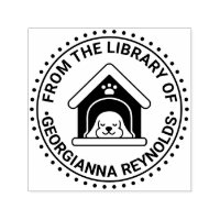 Sovande hund i hundkoja bibliotek boknamn