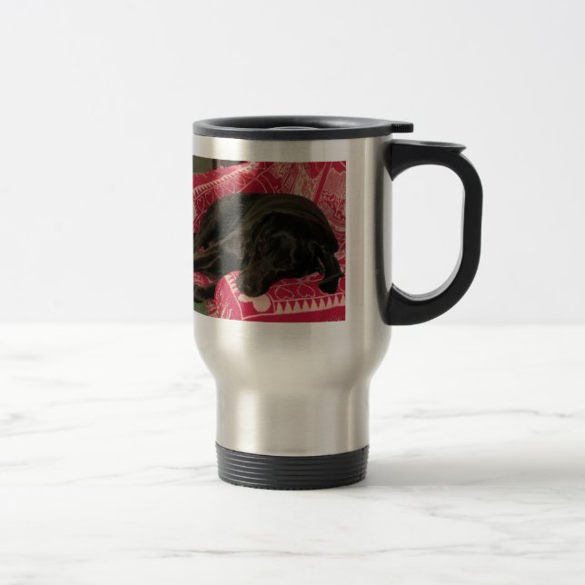 Sovande Hund Resekopp Resemugg (Höger)