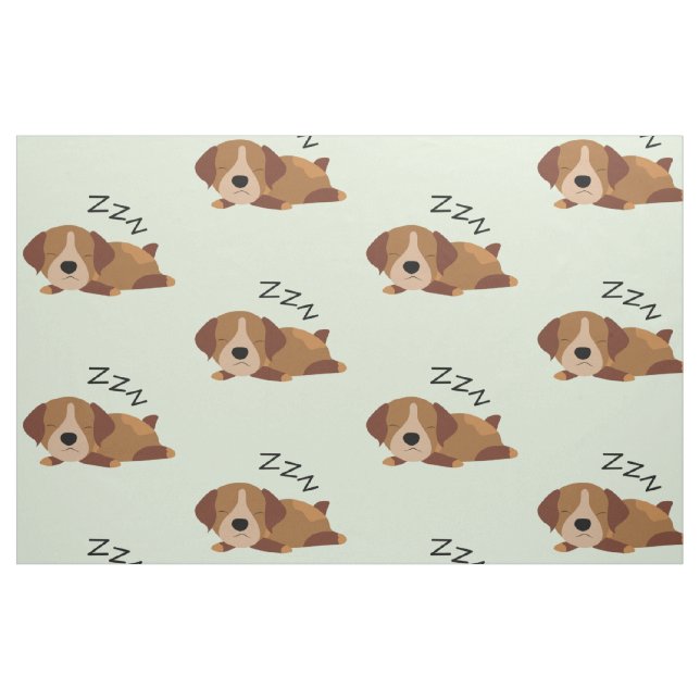 Sovande hundälskare av tysk korthårshund ZZZ Tyg (Fat Quarter)