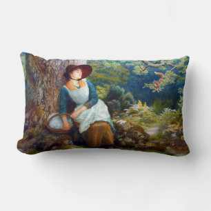 Sovande i skogen (av Arthur Hughes) Lumbarkudde
