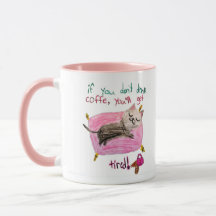 Sovande Katt Kaffe Humor Mugg – Söt Trött Kattmugg