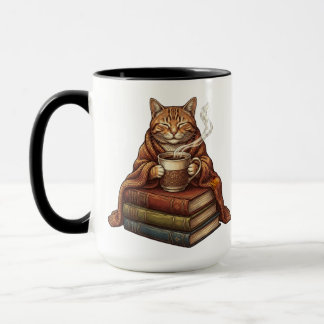 Sovande Katt Kaffe Mugg