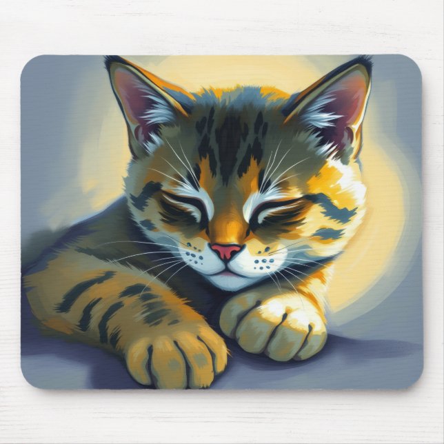 Sovande katt musmatta (Framsidan)