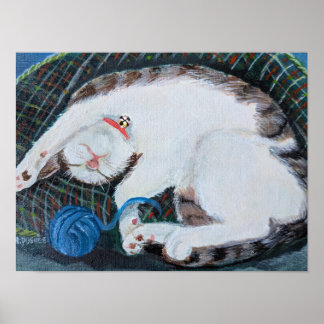 Sovande katt poster