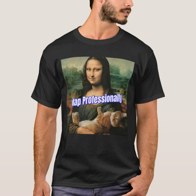 Sovande katt professionellt – The Cozy Gift Editio T Shirt (Framsida)