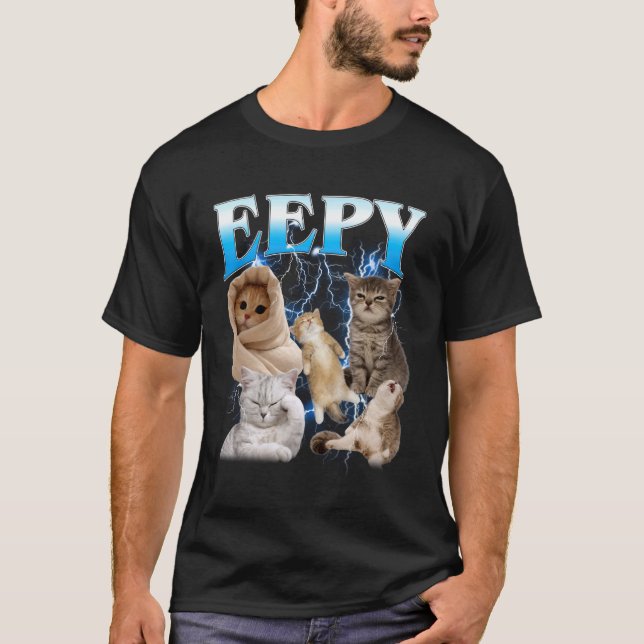 Sovande Katt Rolig Dum Sovande Katt Meme T Shirt (Framsida)
