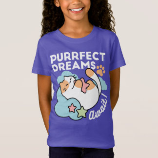 Sovande katt som kramar stjärna – Purrfekt drömmar T Shirt