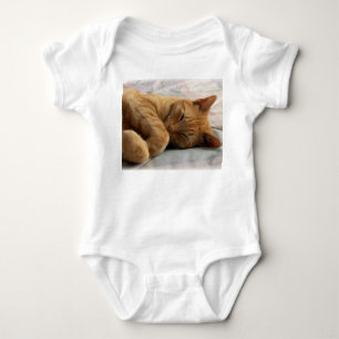 Sovande katt t shirt