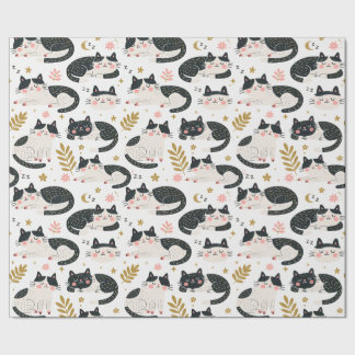 Sovande katter presentpapper