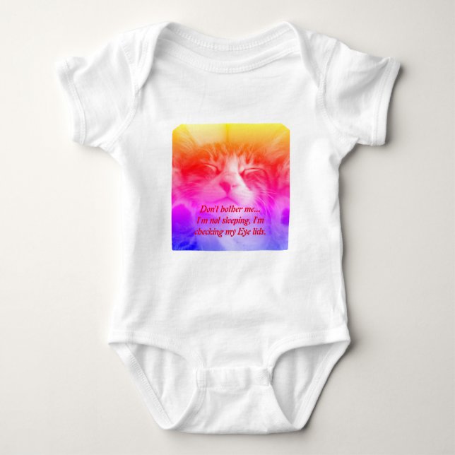 Sovande kattunge T-Shirt (Framsida)