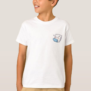 Sovande Kitty som tar en tupplur med kudde barn T Shirt