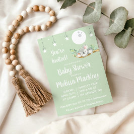 Sovande Koala Baby Shower Inbjudan