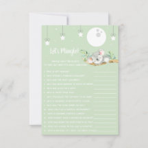 Sovande Koala Baby Shower-spel Let's Mingle! Inbju