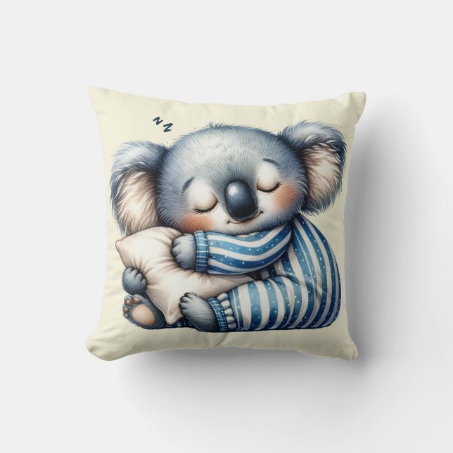 Sovande Koala Björn Kastkudde Kudde (Framsida)